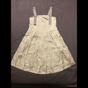 Silver silk dress